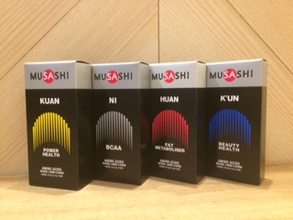 アミノ酸（MUSASHI)  　各¥150〜